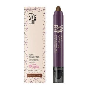 Style Edit Root Cover Up Stick Instant Root Concealer Medium Brown 0.11 oz